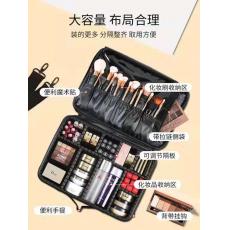 大容量化妆包女便携旅行化妆品收纳包ins风超火跟妆师化妆箱手提