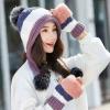 帽子女冬天韩版潮甜美可爱百搭保暖针织帽冬季加绒加厚护耳毛线帽
