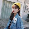 韩版纯色针织毛线帽子女秋冬天ins潮休闲韩国百搭地主瓜皮帽套头