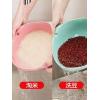 双层翻转洗菜盆沥水篮厨房筛淘米篮神器盘塑料家用客厅洗水果篮子